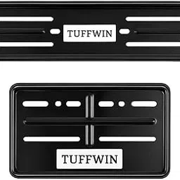 TUFFWIN Metal Bike Number Plate | Licence Number Plate Frame Set – Front & Rear (Black, 30cm x 12cm) | Universal Fit for Motorbikes & Scooters-picture-30