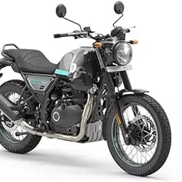 Universal Decorative Front Aluminium Spring Bike Antenna, (SIZE-13 INCH), Black, Chrome Cap, Compatible with Royal Enfield Scram 411.-picture-27