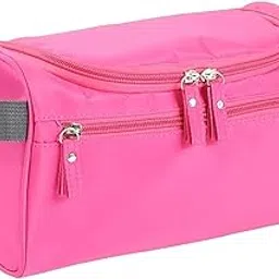 PAVILONN Hanging Travel Toiletry Bag Organizer for Men & Women (Pink) | Waterproof Dopp Kit with Hook | Bathroom Hygiene Shaving & Makeup Storage Bag | Portable Travel Accessories Organizer-image-11