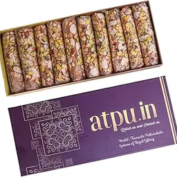 ATPU.IN Atreyapuram Jaggery Dry Fruits Putharekulu (Pootharekulu)|Delicious South Indian Snack|Gi Tagged Mithai|Premium Sweet Gift Hamper|10 Pcs Box (300G) (Kaju Badam, 20 Pcs Box (600Gm))-picture-24
