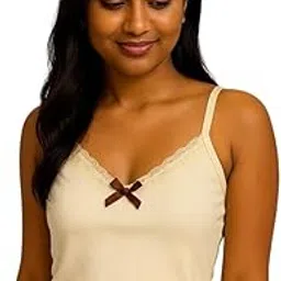 fashiol Women's Lace Ribbed Camisole Tank Top – Soft Stretchy Sleeveless Camisole with Bow Detail – Spaghetti Strap Tank Top Casual Innerwear for Everyday Wear-picture-16
