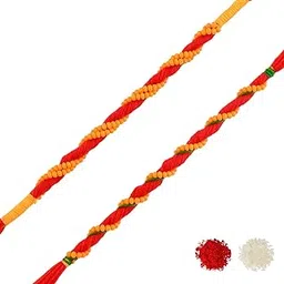 voylla Men's Simple Traditional Thread Rakhis|Pack Of 2 Rakhi|Rakhi For Brother|Rakhi Combo|-picture-12