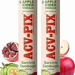 Apple Cider Vinegar Tablets for Weight Loss with Mother Garcinia Cambogia Natural & Flavorful Effervescent Tablet for Energy & Daily Wellness | Pack-2, 30 Tablets-image-96