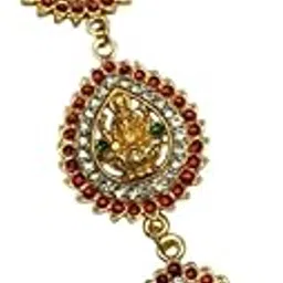 Style Heavens Womens Bharatanatyam kuchipudi Classical Dance Nethichutti Jewelry Engagement,Weddings, Birthday, Traditional kemp Temple Indian Jewelry. GH:210.-picture-19