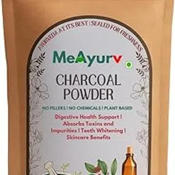 MeAyurv Activated Charcoal Powder (Coconut Shell) 55g | 100% Pure & Ultra-Fine Food Grade Charcoal for Face Mask, Teeth Whitening & Detox Recipes – Adsorbent Cosmetic Powder-picture-16