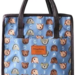 Handcuffs Lunch Bag for Women & Men, Insulated Lunch Bag, Tiffin Lunch Bag for Office/College/School, Lightweight, Durable Handles, Multiple Pockets (Blue)-picture-12