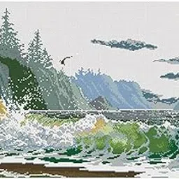 Enakshi® 1 Set Stitch Material Package with Sea Wave Pattern|Crafts | Needlecrafts & Yarn | Embroidery & Stitch | Hand Embroidery Kits | Stitch Kits-image-77