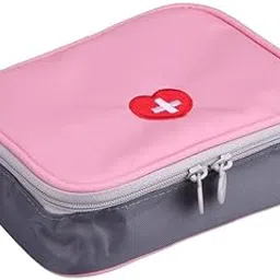 Kerguelen 1 Psc Mini Small First Aid Kit Travel Pouch Medicine Storage Bag Double Zippers Handy Pills Pocket for Travel School Home Home Outdoor Travel Camping Hiking-Multi Color (Multi Color)-picture-16