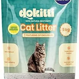 Dokitti (MaxPet) | Lemon Cat Litter | Natural Bentonite | 99.9% Dust-Free| Smart Clumping | Moisture Absorbent | Low Dust Formula | Odor Control (5kg)-picture-44