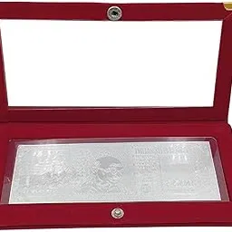 Exclusive 999 Pure Silver Plain Note (Without Color) of Rs 500 Currency for Gifting Diwali, family wedding special gifts and friends ~ Pack in a Sheet Box-image-9