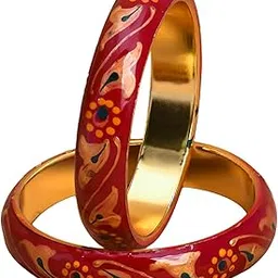 shiyashree Painting Design Flower Bangles Sets For Women and Beautifull Flower and Painting Design Round Saped Bangles for women and girls-picture-17
