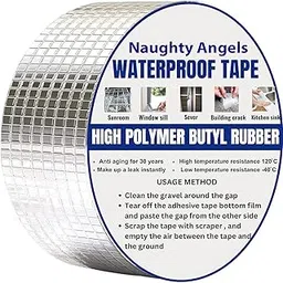 Naughty angels PVC Rubberized Water Leakage Seal Tape Waterproof Flex Tape for Seal Leakage Super Strong Adhesive Tape for Water Tank Sink Sealant for Gaps Pack of 1-picture-44