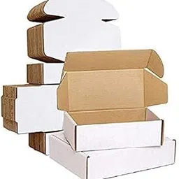 MALANI STORE Flat - Self Locking White Corrugated Sturdy Shipping Boxes Size :7x5x2.75 Inch-Pack of 25-picture-11
