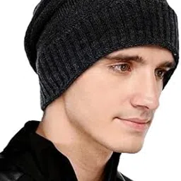 Men Beanie Cap (Black) BBC30-picture-48