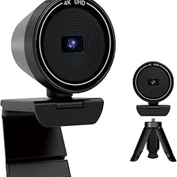Combess Webcam for PC 4K Webcam with Microphone and Speaker, 85°FOV Web Camera for Desktop with Privacy Cover and Tripod Autofocus, Dual Noise-Cancelling Mics, USB Plug&Play-picture-22