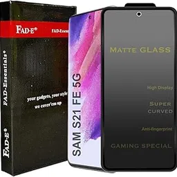 Matte Tempered Glass Screen Protector Guard For Samsung Galaxy S21 Fe 5G / S21Fe (Matte Transparent), Full Screen Coverage for Smartphone-picture-63