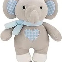 Musical Elephant Plush Toy for Babies | Soft Grey & Blue Hanging Crib with Pull String Music & Sleep Sound | Cute Baby Toy for Newborns, Infants & Toddlers-picture-23