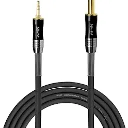 Softline Pro 6.35Mm (1/4 Inch) Male Mono Plug To 3.5Mm Male Audio Jack Cable for Guitar, Mixer, iPod, Laptop, Speaker and Amplifiers - (SP EP2 MONO 300) - 3 Meter (Gold Plated)-image-54