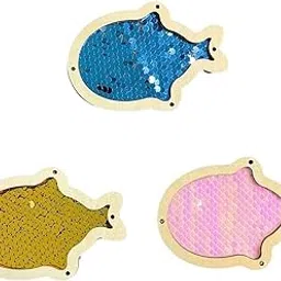 Fashion My Day DIY Busy Board Part Fish Sequin Early Educational Toy for Kids Birthday Gift Yellow-picture-19
