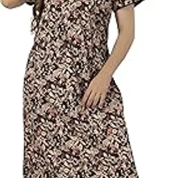 soulemo Women's Premium Cotton Floor Length Nighty 1700-picture-19
