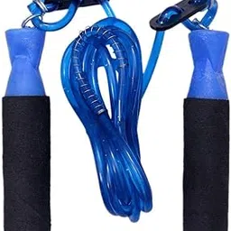 SX Standard Jumping Skipping Rope with Comfortable PVC Blue Color Adjustable Handle for Weight REDUCING/Warm-UP/Gym/Sports & Gym Fitness.-image-95