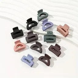 Hair Accessories Clutchers Claw Clips Medium Size For Women's - Assorted Coloured 4 pcs Combo Pack (Assorted Coloured Pack 2)-picture-20