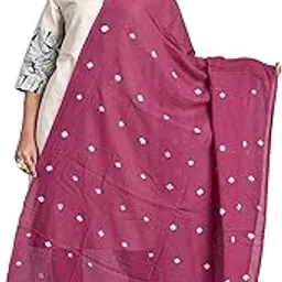 color nirvana Women's Pure Cotton Single-Colored Traditional Authentic Bandhej Bandhani Dupatta Chunni-picture-27