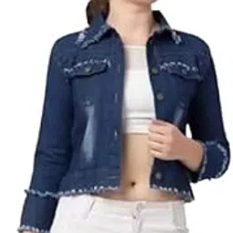 liba creations Trendy & Stylish Casual Denim Jacket, Regular Sleeve jacket for girls & women-picture-26