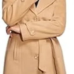 global republic Poly Blend Solid Relaxed Fit Full Sleeves Notch Lapel Collar neck Single Breasted Trench Coat (SS2201)-picture-30