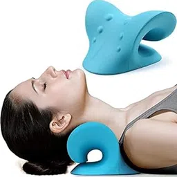 AARAL Neck Stretcher for Neck Pain Relief | Neck and Shoulder Relaxer Cervical | Neck Traction Device Pillow for Pain Relief and Muscle Relax | Cervical Spine Alignment Chiropractic Pillow(Multicolor)-picture-13