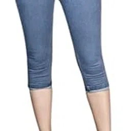 Casaul Denim Capri for Women Grey 38-picture-24