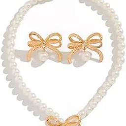 shining diva fashion Latest Stylish Design Fancy Pearl Necklace Jewellery Set for Women (rrsd16632s)-picture-19