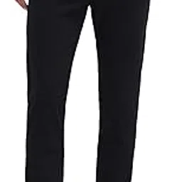 u.s. polo assn. Men's Black Solid Mid Rise Cotton Button Slim Fit Flat Front Slant Pocket Trousers-picture-16