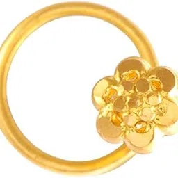 p.c. chandra jewellers 22k (916) Yellow Gold Nose Ring-picture-12