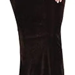 tandul Solid Brown Women's Skirt-Velvet, Straight, Below Knee/Midi, (10527)-picture-18
