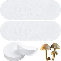 GORGECRAFT 50Pcs Synthetic Filter Discs 90 MM Laboratory Quantitative Ashless Filter Paper Medium Speed Wide Mouth Size Funnel Filters Paper for a Buchner Funnel, Mushroom Cultivation-picture-28