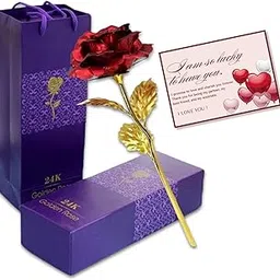Artificial Rose Flower with Gift Box – Perfect Anniversary, Wedding, Birthday & Valentines Day Gift for Girlfriend/Wife-image-43