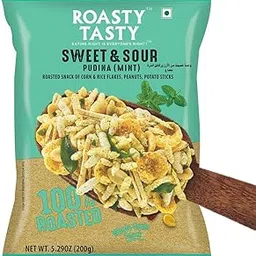 Roasty Tasty Roasted Sweet & Sour Mixture | Pudina | Healthy Snacks | Roasted Namkeen | Best Indian Tea Snack | Chivda | Namkeen Snacks | Diet Chiwda | Guilt Free | 200g-picture-10