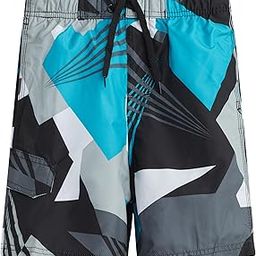 kanu surf Little Boys' Vertigo Geo Swim Trunk, Black, Small (4)-picture-6