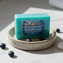 Blueberry Soap Bar 75g | Handmade & Handcrafted Bath Soap for Men & Women | With Pure Blueberry Extract | Natural Moisturizing & Refreshing Skin Care-image-83