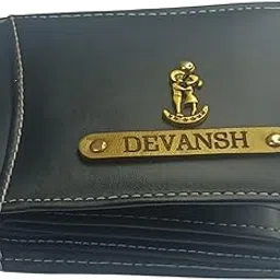 roarhide Men's Vegan Leather Personalized Customised Print Wallet with Customized Name and Your Chosen Charm| Customizable with Name & Charm | Birthday Gift for Him (Imported Wallet)-picture-18