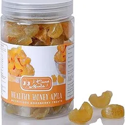 J J crunch N munch Purely Honey Processed Sugar-free Dry Amla Candy Best For Eyes Organic and Natural Honey Amla Candy No Preservative (Indian Gooseberry) (700gm)-picture-52