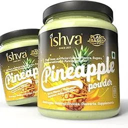 ISHVA Pineapple Powder 150 g | Spray-Dried, Natural Tropical Fruit Powder for Smoothies, Desserts, Cakes, Energy Drinks & More | (75 g x 2 units)-picture-10