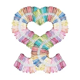 Zoohi 100-Pack Embroidery Floss Skeins - 7.5M Cotton Thread for Cross Stitch, Friendship Bracelets, Jewelry, Tassels & Art Crafts(Pastel 50 Color Each 2 Pcs)-picture-11