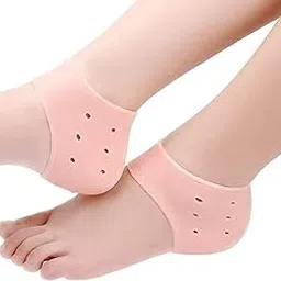 PAXCOO 1 Pair Half Heel Socks Anti Crack Silicon Gel, Heel And Foot Protector Moisturizing Socks for Foot Care, Pain Relief And Heel Cracks-picture-21