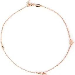 zavya 925 Sterling Silver Modest Moon Rose Gold Plating Chain Anklet (Single) | Gift for Women & Girls | With Certificate of Authenticity & 925 Stamp-picture-37