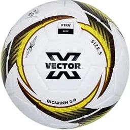 Vector X FB-Bigwin Thermo Bonded Football – Size 5, White/Yellow, Seamless Match Ball for Grass & Turf, Ideal for Training & League Play-picture-11