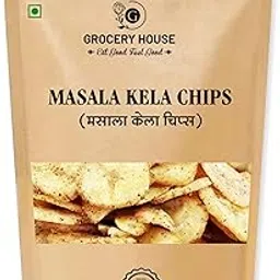 Grocery House Masala Kela Chips 250 gms|Kela Wafers Salted (Black Pepper and Salted Banana Chips)-image-71
