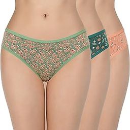 amante Print Low Rise Three-Fourth Coverage Bikini Panties (Pack of 3)-picture-10