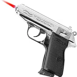 Nexify 508 Silver Gun Lighter Refillable Butane Pistol-Style Lighter |Windproof Metal Design, Unique Gift for Smokers & Collectors-picture-14